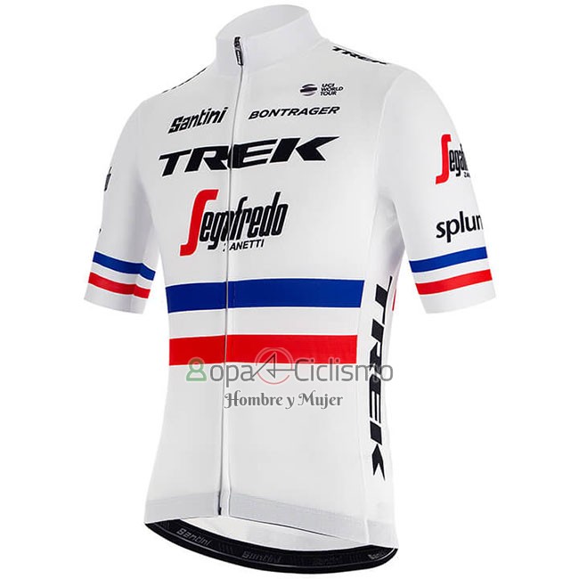 Trek Segafrojoo Ropa Ciclismo Culotte Corto 2018 Mangas Cortas Campeon Francia